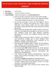 SP-24-125 A TAM OTOMATİK KONTROL PANOSU