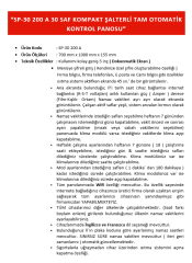 SP-30-200 A TAM OTOMATİK KONTROL PANOSU