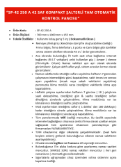 SP-42-250 A TAM OTOMATİK KONTROL PANOSU
