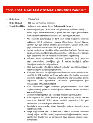 ECO-06-50 A TAM OTOMATİK KONTROL PANOSU