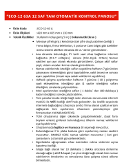 ECO-12-63 A TAM OTOMATİK KONTROL PANOSU