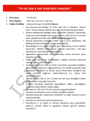 TP-06-50 WİFİ'Lİ KONTROL PANOSU