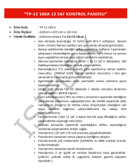 TP-12-100 WİFİ'Lİ KONTROL PANOSU