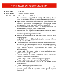 TP-15-80 WİFİ'Lİ KONTROL PANOSU