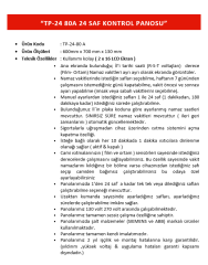 TP-24-80 WİFİ'Lİ KONTROL PANOSU